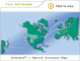 ImHosted™ Network Connectivity (maps)
